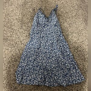 Blue and White Flower dress